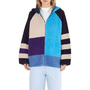 Women's Parfois  Multi Colored Patchwork Print Cardigan - Size M